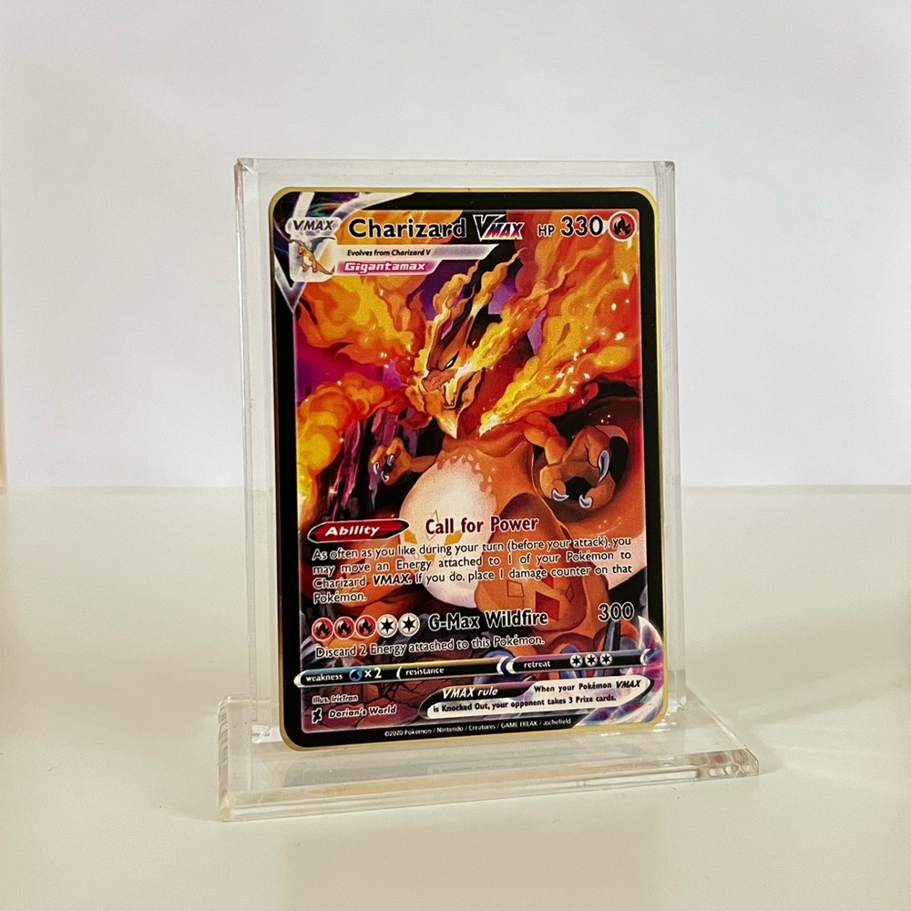 gold metal pokemon card charizard vmax TCG: Sword & Shield Ultra-Premium Collection : Toys & Games Champions Path Rainbow Charizard VMAX